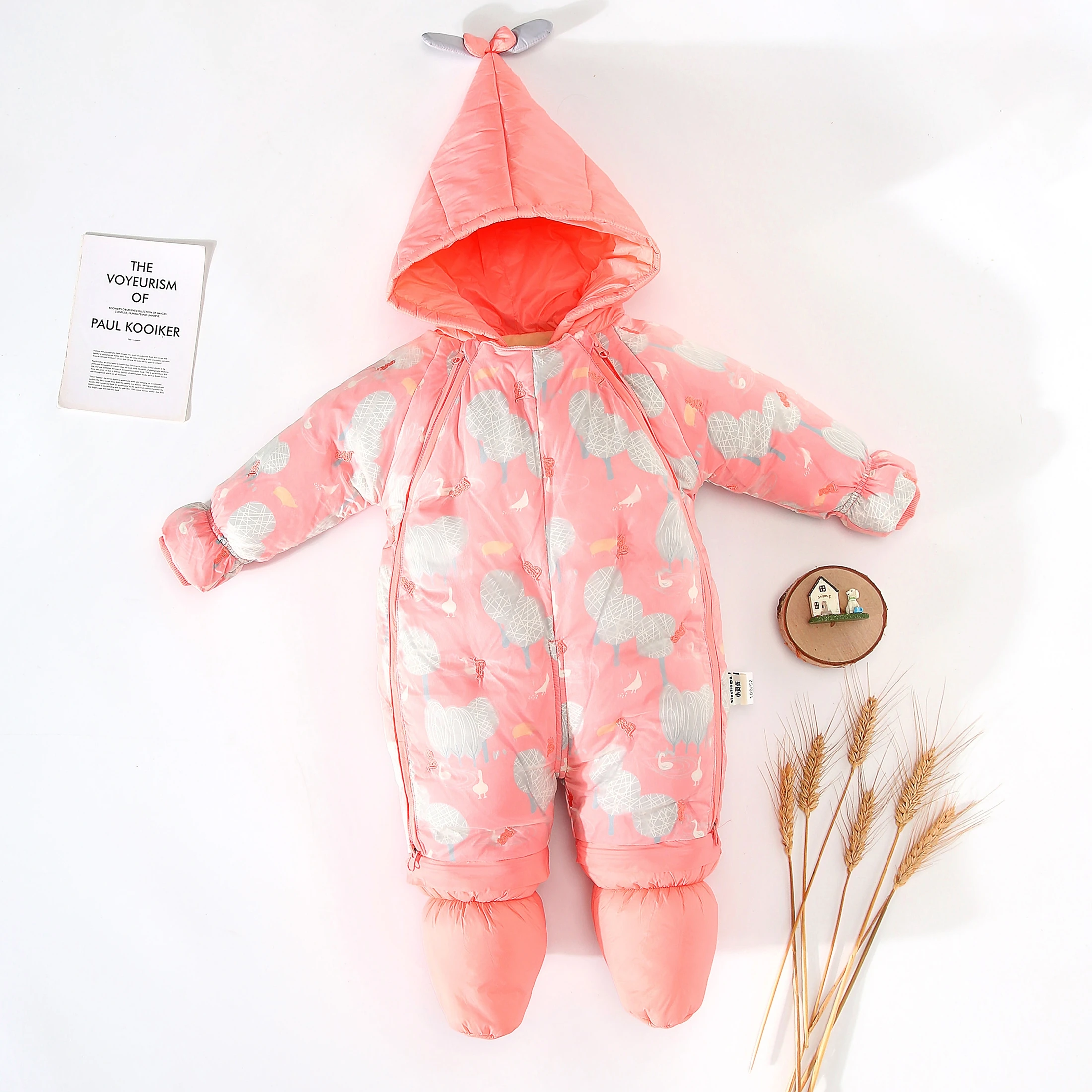 

New 90% White Duck Down Filled Baby Warm Down Jacket Kids Boys Thicken Coat Hooded Baby Clothing 1-15 Month