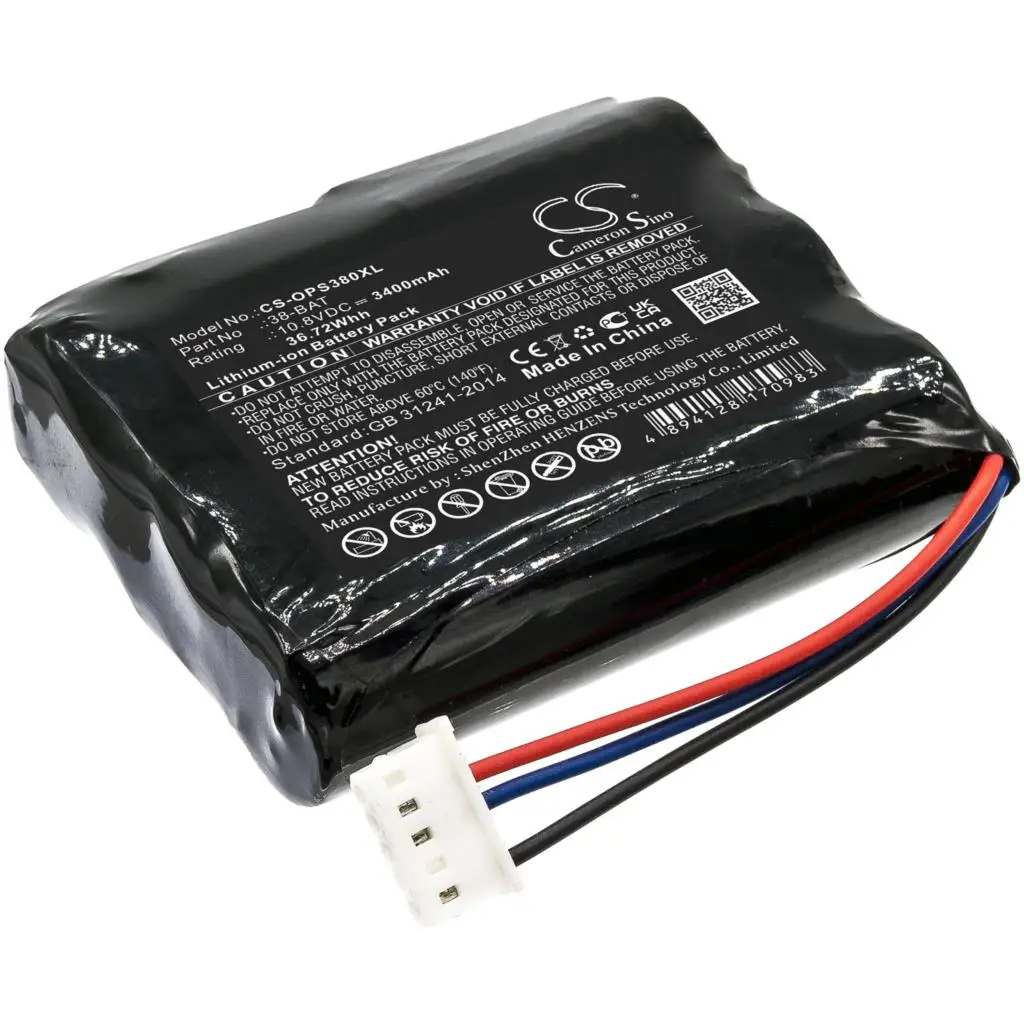 

Cameron Sino Battery For Olympus 38-BAT 38DL Plus Ultrasonic Thickness 3400mAh / 36.72Wh