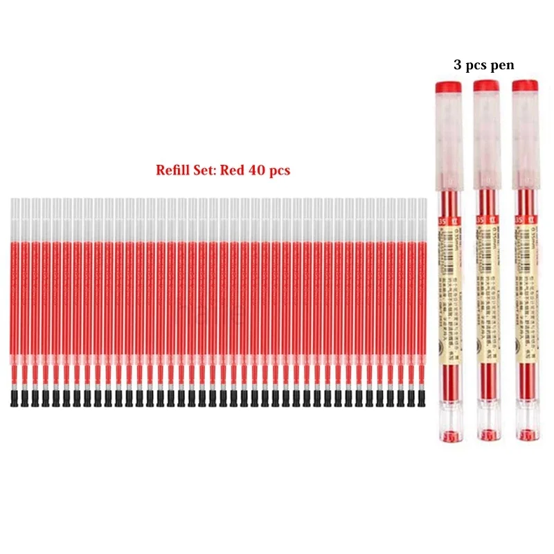 

Hopk набор гелевых ручек 43 шт., синий/черный/красный, 0,35 мм