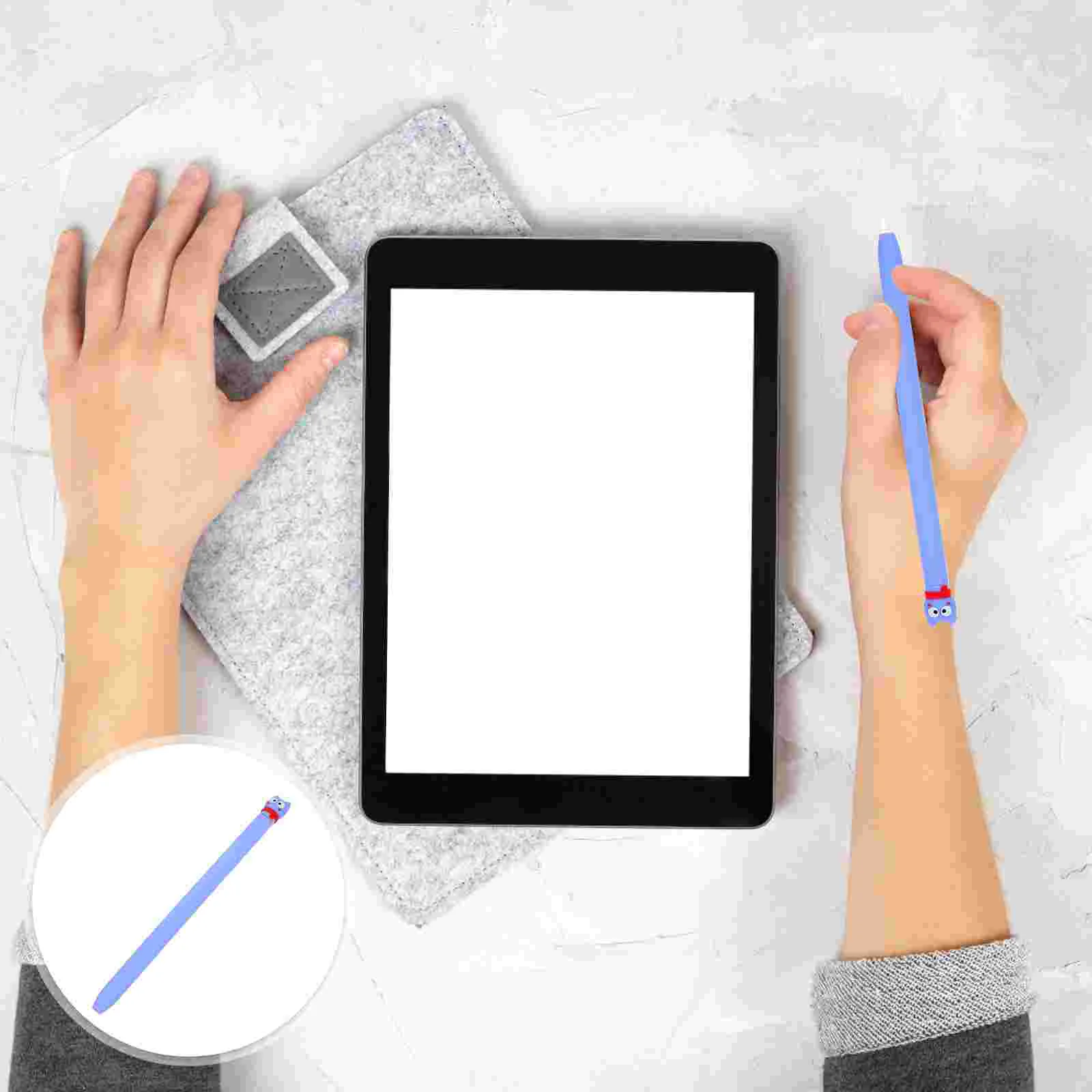 

Silicone Pen Stylus Protector Sleeve Cover Case Skin Tip Covers Holder Cases Elastic Pocket