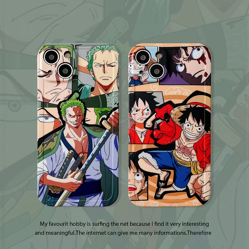 

Anime Onepiece Luffy Samurai Zoro Phone Case Cover for IPhone 7 8 Plus 11 12 13 Pro X XR XS Max Shockproof Case IPhone 13 Cases