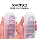 Рыболовный крючок 50 шт.корт. 2 #1 #10 #20 #30 # рыболовный крючок с крючком Мормышка головки мягкий червь приманка с крючком аксессуары для рыбалки