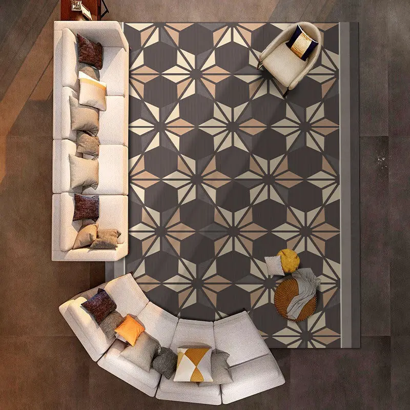 Ковер с геометрическим рисунком для украшения гостиной, ковер для спальни, дивана, журнального столика, большой коврик для входной двери