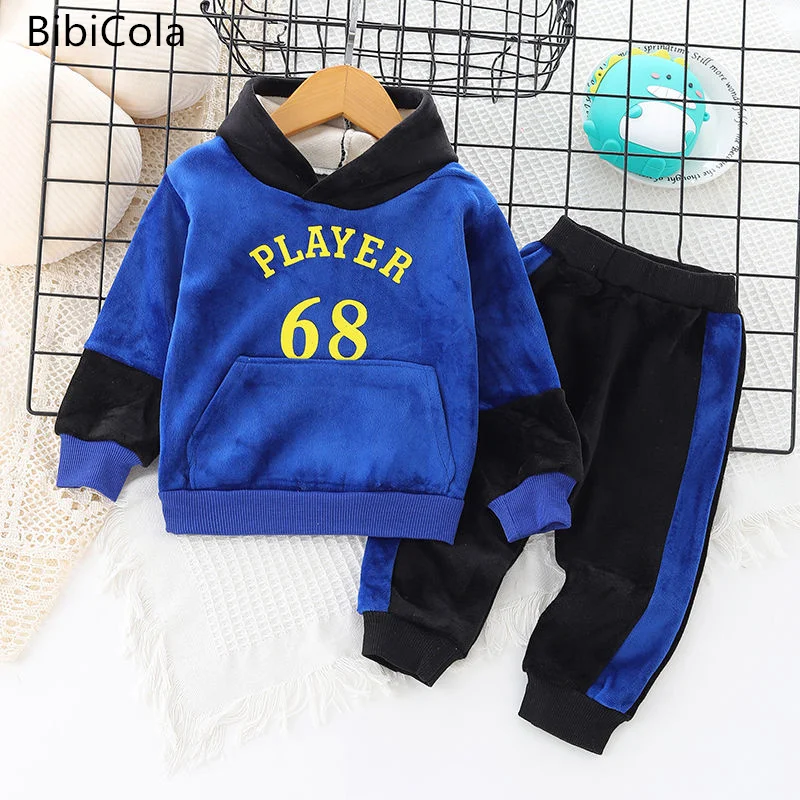 

Одежда для маленьких мальчиков осенние костюмы 2022 г. Новый детский осенний Повседневный свитер в Корейском стиле комплекты одежды из двух предметов От 1 до 4 лет