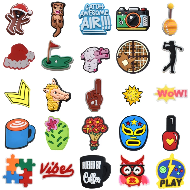 

Детские Подвески для крокса, летние аксессуары для джинсовой обуви, дизайнерские новые украшения для крокса, очаровательные рождественские подарки, булавки для обуви для женщин