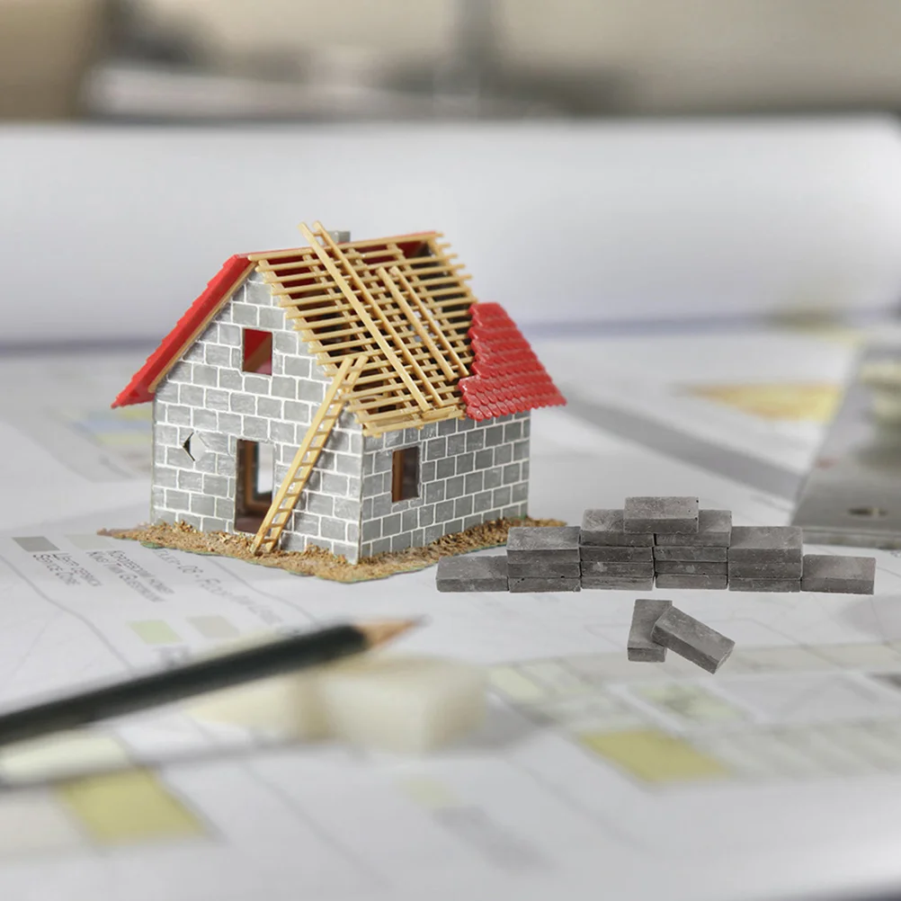 100 шт. миниатюрные строительные блоки для кукольного домика