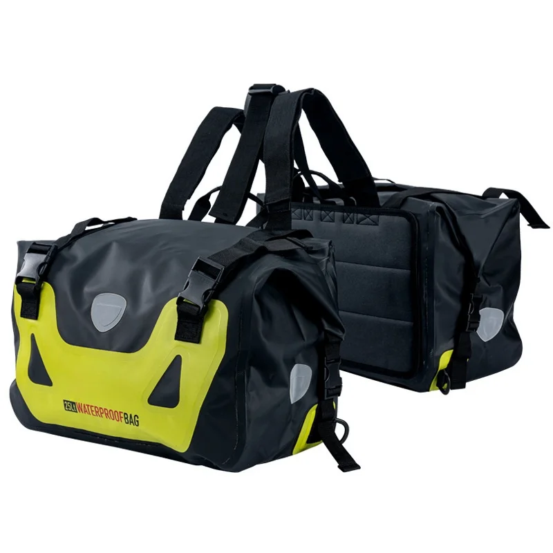 Водонепроницаемая сумка для мотоцикла седельная ночные светоотражающие боковые