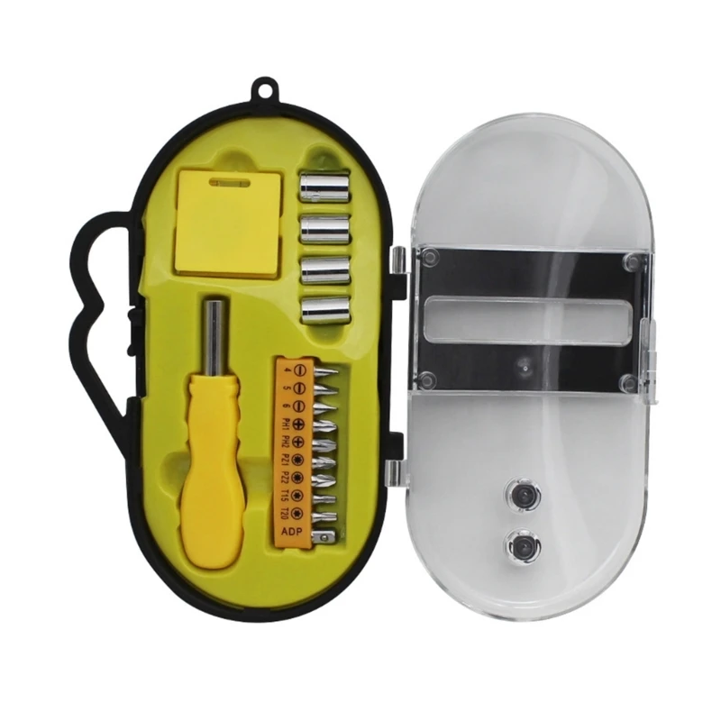 

Upgraded Repair Tools Set Home Tool Kit Multi-bits Tape Measure Nipper Plier Set