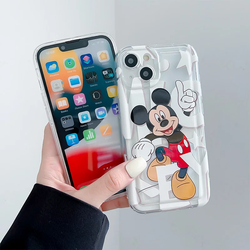 Мягкий ТПУ чехол для Samsung Galaxy Note 20 Ultra 10 Pro S24 S20 FE S21 S22 S23 Plus M33 M53 Hi Minnie Mickey Cartoon