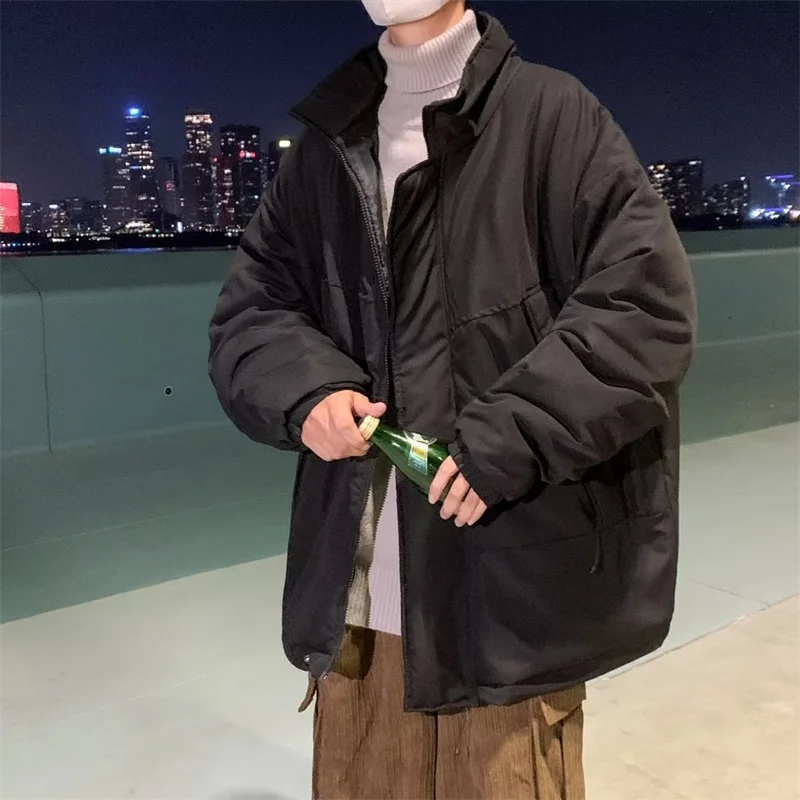 Winter Jacket Men Warm Fashion Casual Thickened Jacket Men Streetwear Korean Loose Thick Short Coat Mens Parker Clothes M-3XL