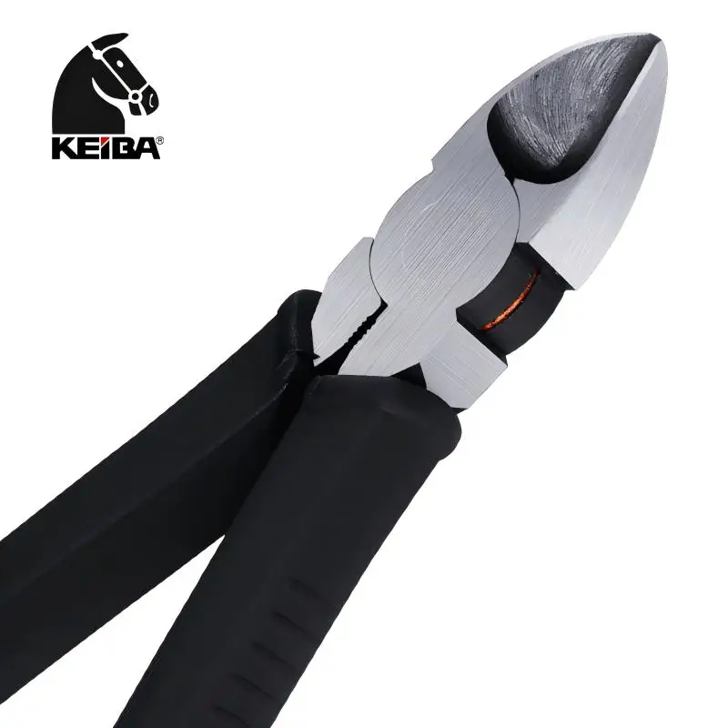 Фото Кусачки диагональные KEIBA SR-206 с лезвиями из сплава, прецизионные, для резки электрических проводов, ручной инструмент (стандарт JIS) №1