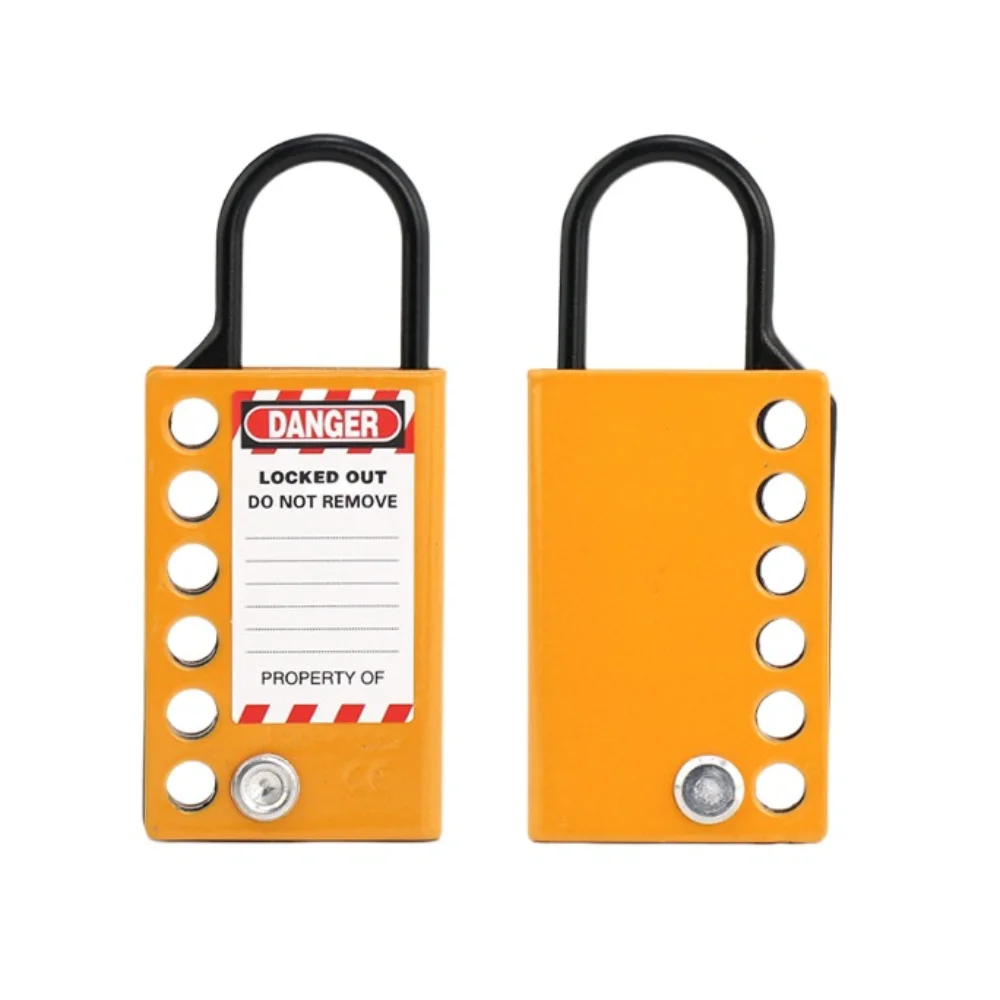 Запирающая бирка стальная пряжка замок из нержавеющей стали 6 отверстий