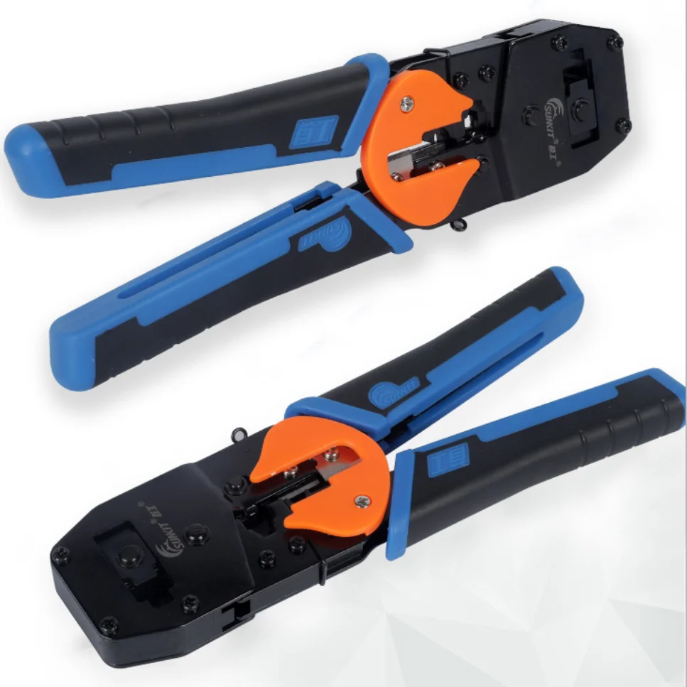 Original Sunkit SK-868E dual-use crystal head cable clamp network clamp phone RJ45 crimping pliers