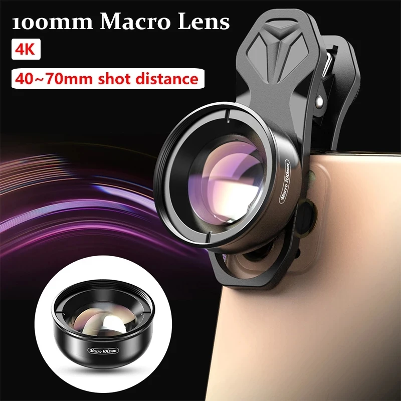 

100mm Macro Lens Camera Phone Lens 4K HD Super Macro Lenses CPL Star Filter for iPhonex 13 pro Samsung s9 all smartphone