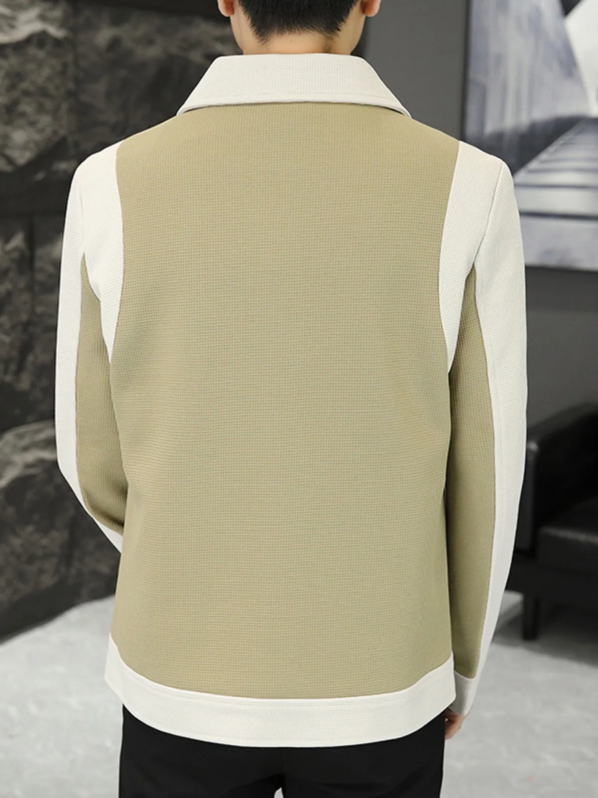 Высококачественная куртка с отложным воротником Мужская Осенняя Новинка 2023