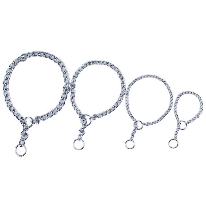 Y1UB ошейник для собак из нержавеющей стали железная цепочка-чокер металлические