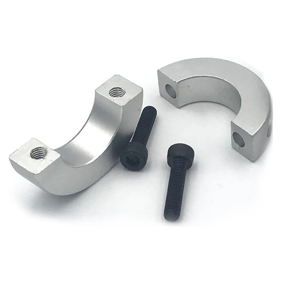 

1pc Aluminum Alloy Fixed Rings Clamp Collar Double Split 13mm To 30mm Inside Diameter Shaft Collar Clamp Type