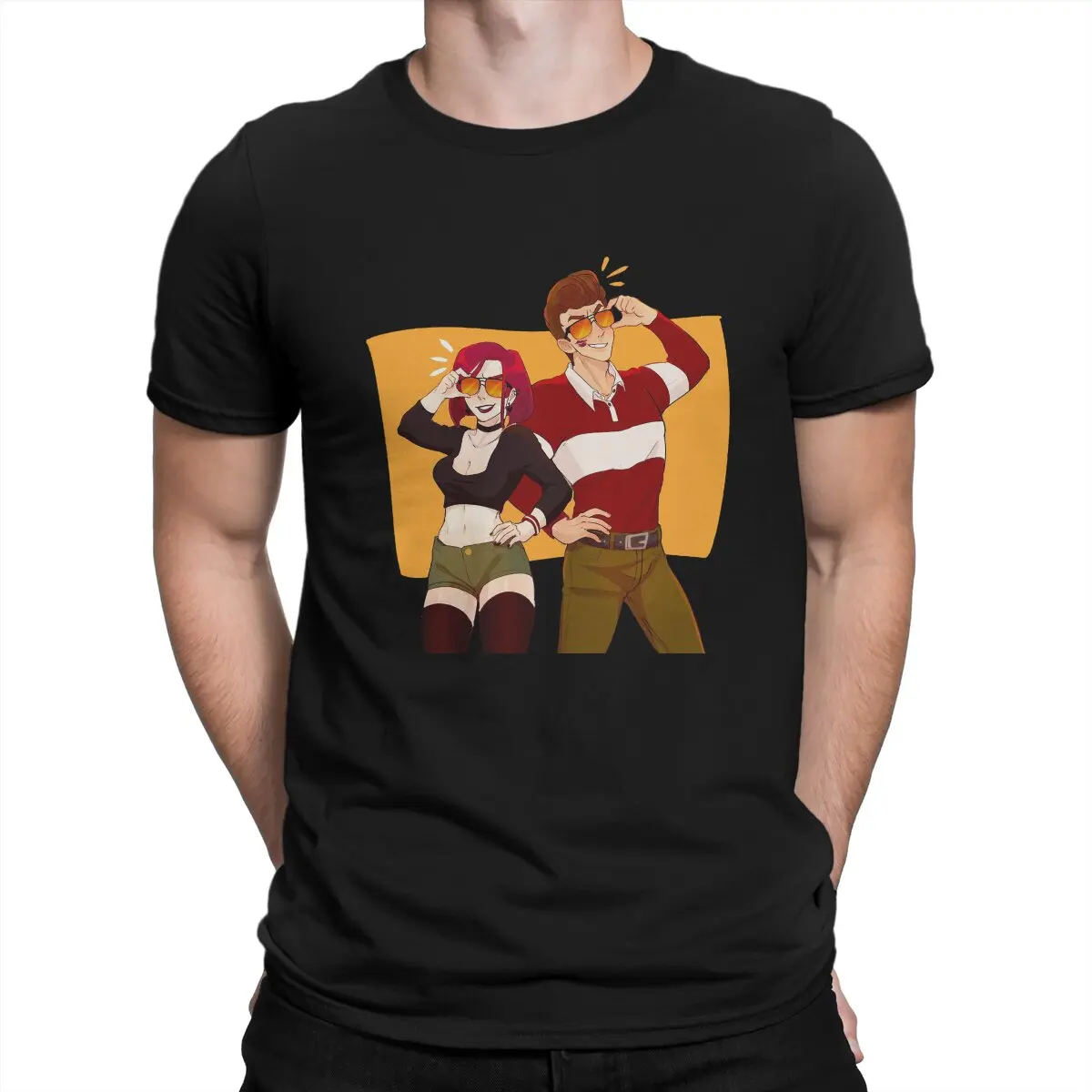 

Clone High Abraham Lincoln Abe Joan of Arc Newest TShirt for Men Cool Round Collar Pure Cotton T Shirt Distinctive Birthday