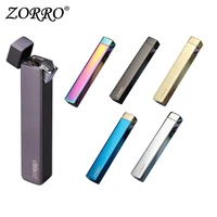 zorro advertising lighter personalized gas lighter new creative sand wheel inflatable lighter light and convenient