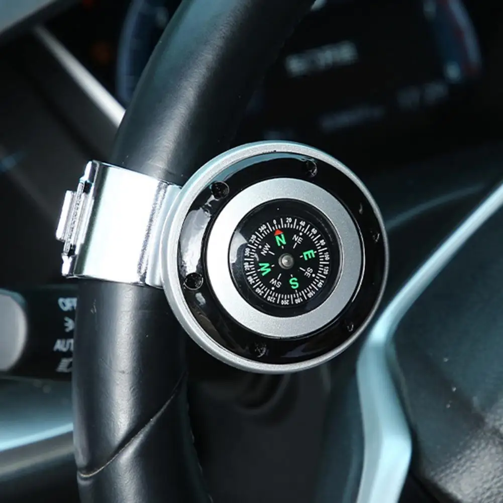 

Функциональная ручка рулевого колеса, противоскользящая безопасная Вращающаяся ручка рулевого колеса автомобиля, Вращающаяся ручка, Компактный Шарик рулевого колеса, автомобильный инструмент