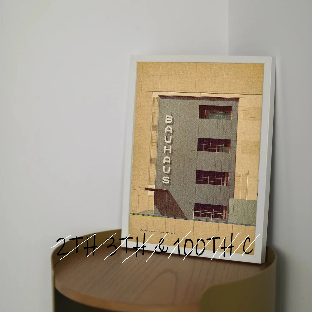 Архитектурный дизайн плакат на холсте Bauhaus