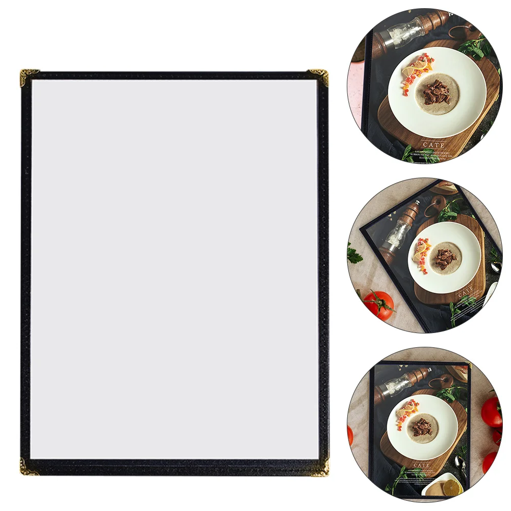 

Menu Cover Recipe Sleevesclear Double Triple Singleview Folder Page Sided Style Cafefold Covers