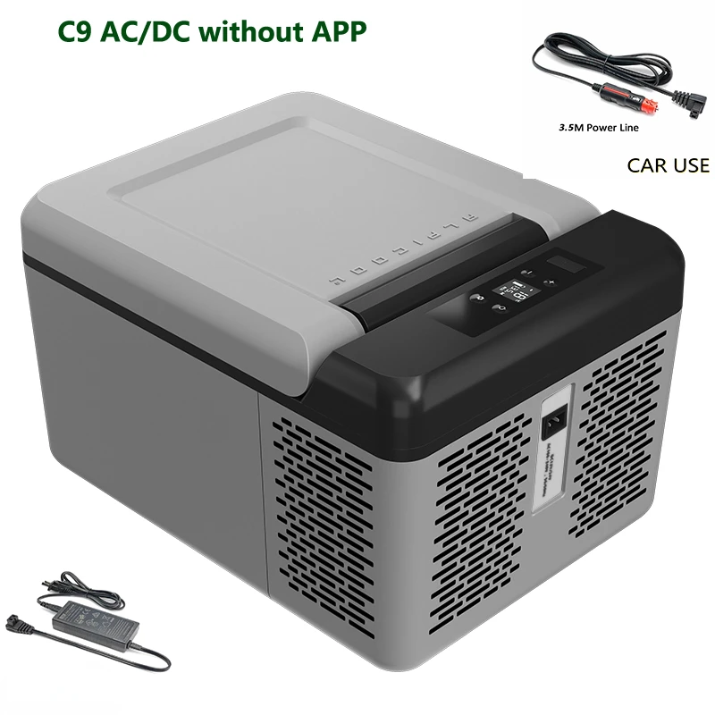 

9L Alpicool Auto Car Refrigerator 12V Compressor Portable Freezer Cooler Fridge Quick Refrigeration Travel Outdoor Picnic Cool