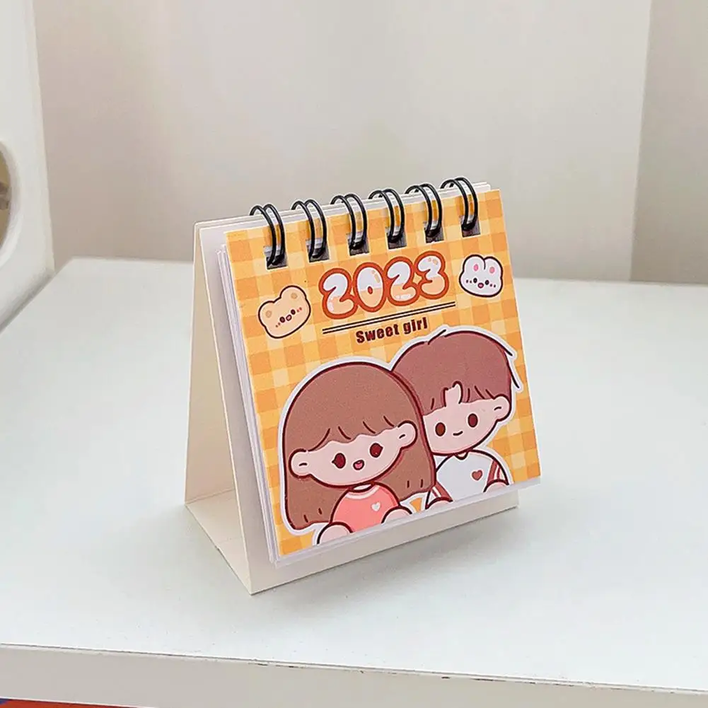 

Record Date Paper 2023 Mini Cartoon Desk Calendar Decoration for Home