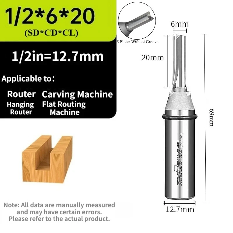 3F TCT прямая фреза, многофункциональный деревообрабатывающий резак из вольфрамовой стали, гравировальный режущий инструмент для обработки канавок/сверления/обрезки