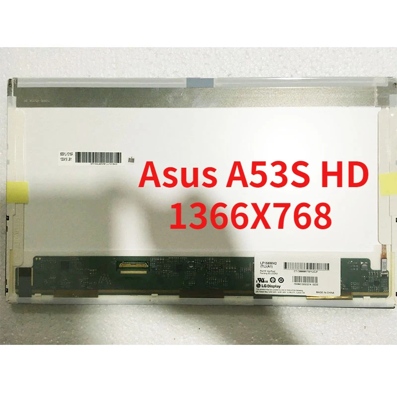 

15.6" 40 Pins Laptop Matrix for Asus A53S HD 1366X768 Glossy LCD screen LED Panel Replacement