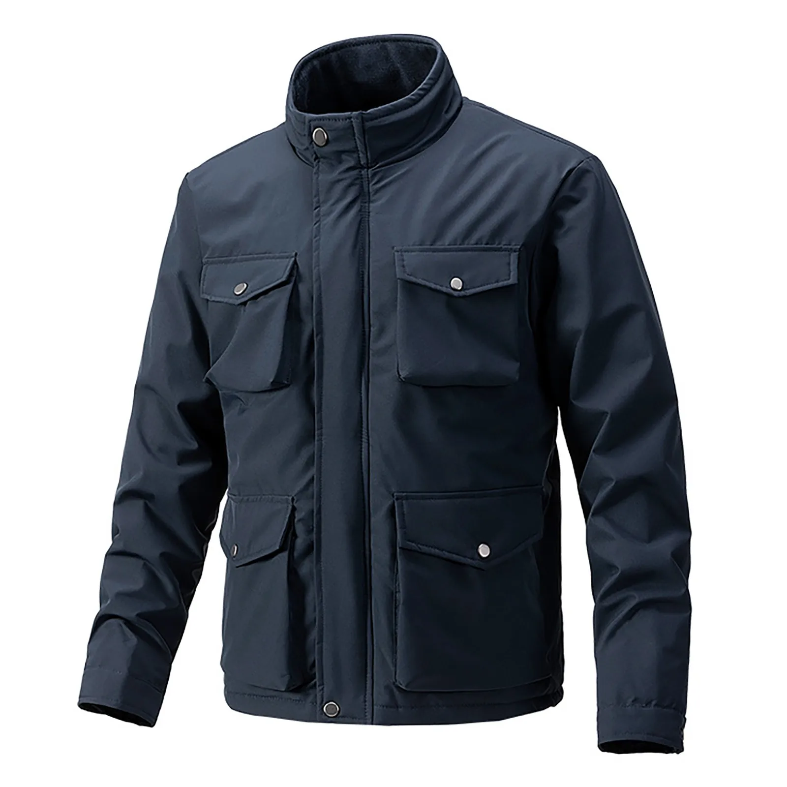 Мужские осенние и зимние пальто с карманами повседневная куртка рабочая одежда