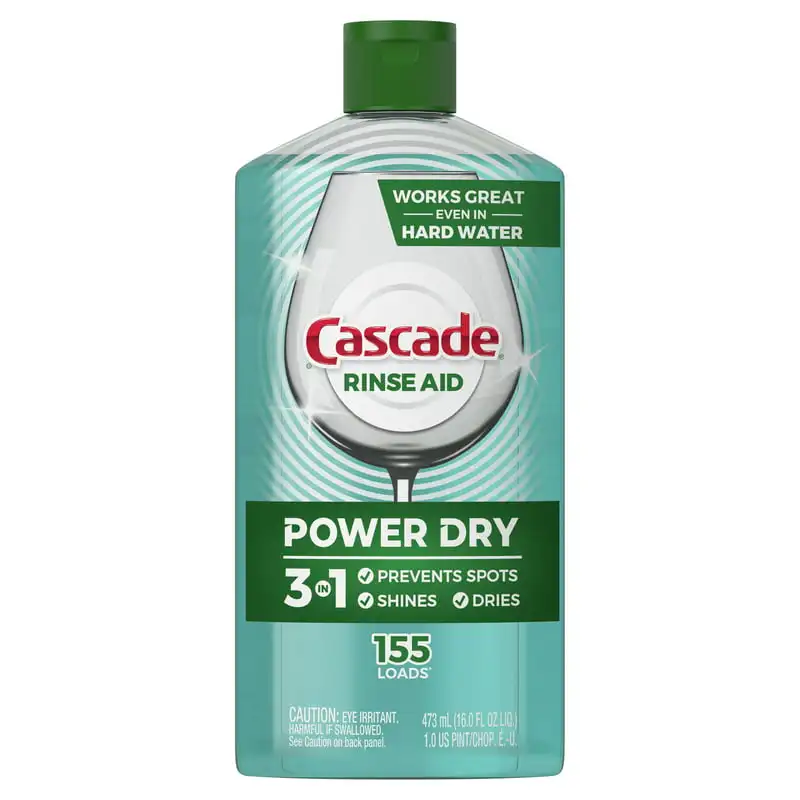 

Attractive 16 fl oz Dry Dishwasher Rinse Aid: Perfectly Enhances, Shields and Protects Your Dishes