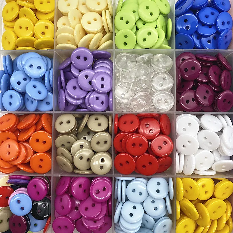50 шт. 11 5 мм цвета двойные глазки пуговицы для хлеба круглые шитья из смолы