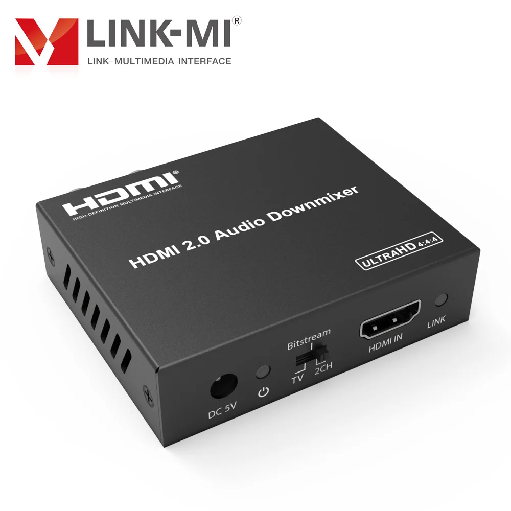 Аудиоэкстрактор HDMI 18 Гбит/с 4K при 60 Гц с аудио Downmix
