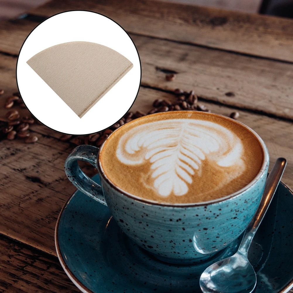 

40 Count Cone Coffee Filter Disposable Coffee Filters No Coffee-Ground Residue 1-2 Cup Natural Unbleached