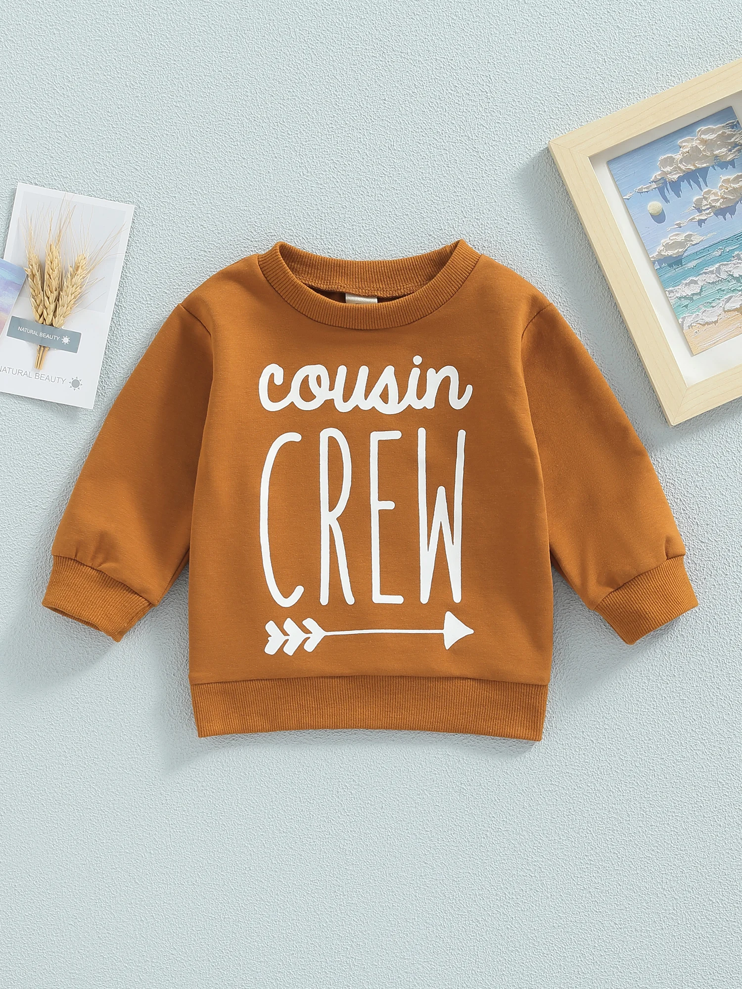 

Толстовка с капюшоном для маленьких девочек и мальчиков, Повседневный пуловер с длинным рукавом и буквенным принтом, топы, уличная одежда