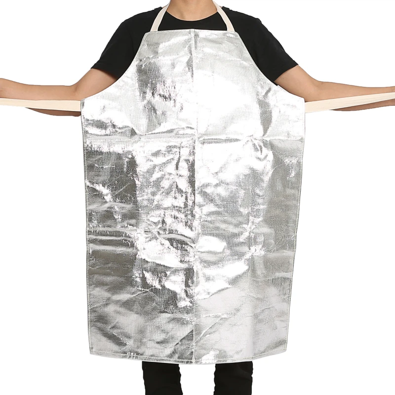

Alu.Foil Metallic Male Female Electric Welding Soldering Working Protection Apron Heat Insulation Fire Retardant 1000 ℃