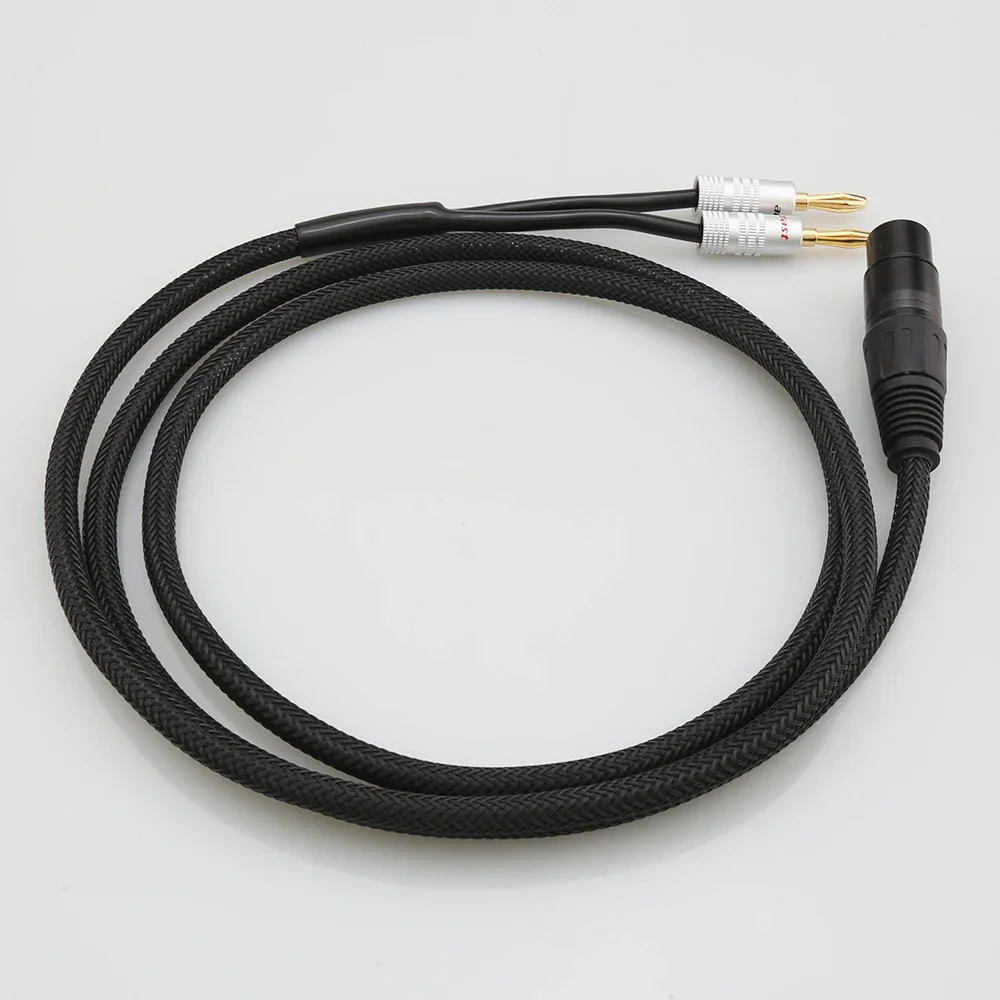 HiFi XLR мама на 4 мм акустический кабель типа банан 3-контактный разъем двойные вилки