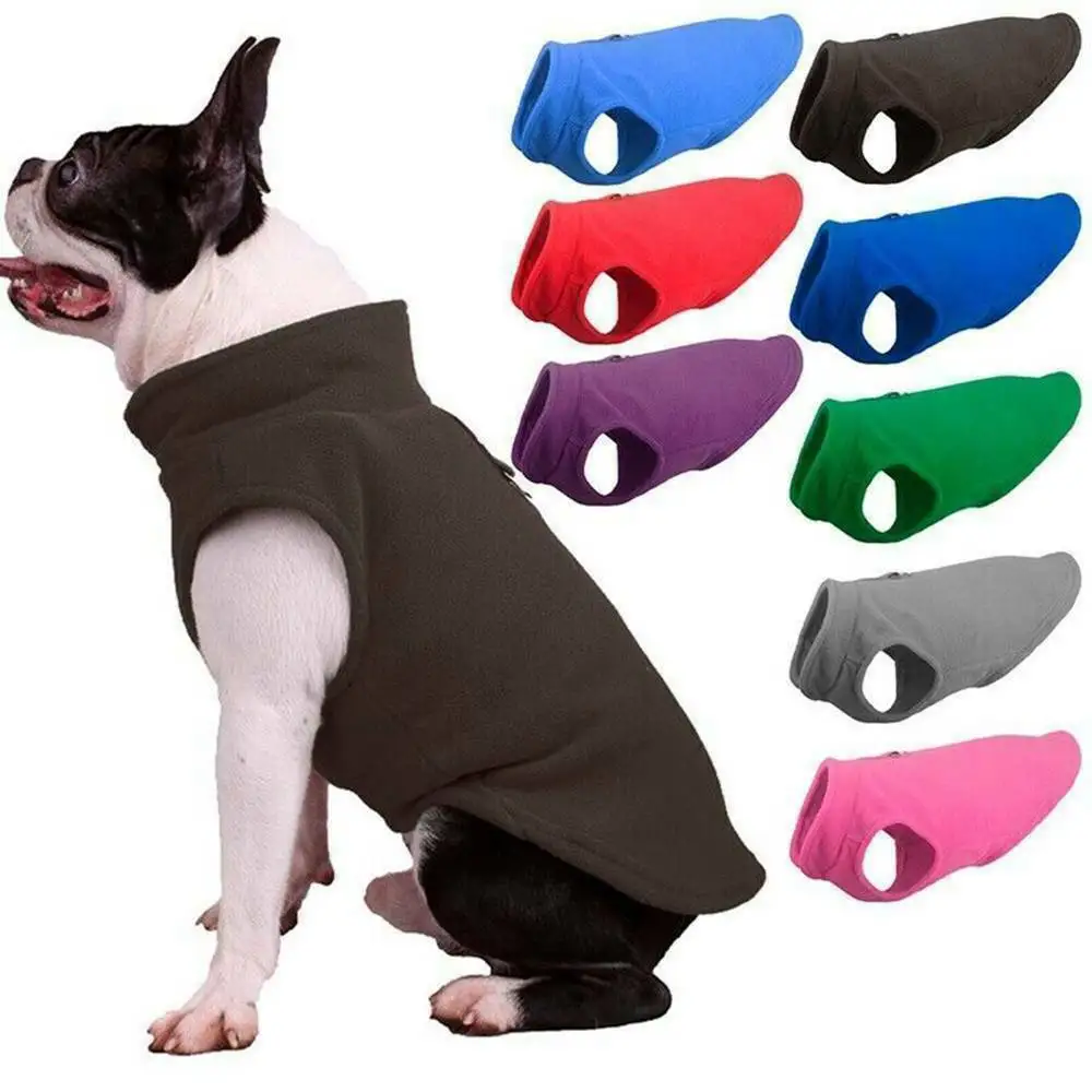 

Pet Dog Coat Fleece Jacket Dog Jumper Warm Sweater Pet Winter Coat Dog Clothes