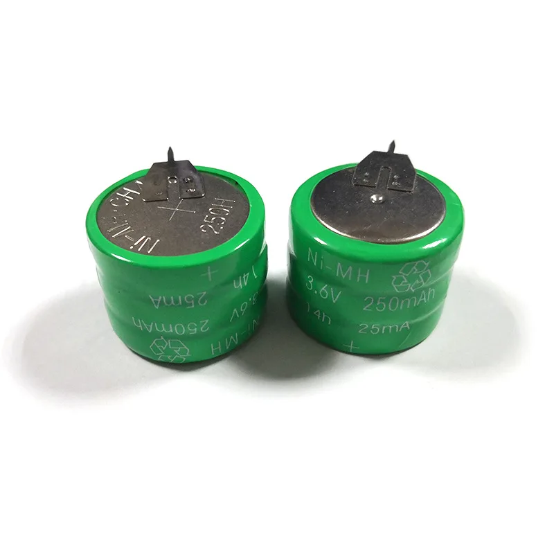 10 шт./партия, перезаряжаемые батарейки Ni-MH 3,6 В 250 мАч 3,6 В/250 ч 10 шт./партия, перезаряжаемые батарейки Ni-MH 3,6 В 250 мАч 3,6 В/250 ч
