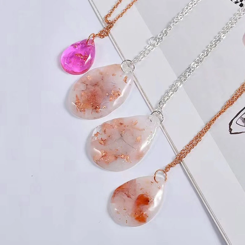 

DIY Pendant Mould Resin Mold Multi-Shape Jewelry Mold with Holes for Hand-Making
