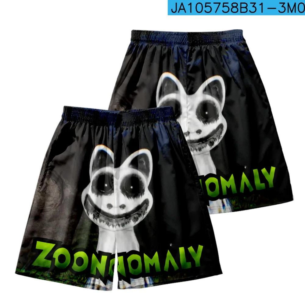 Мужские пляжные шорты Zoonomaly штаны из полиэстера с мультяшным принтом и
