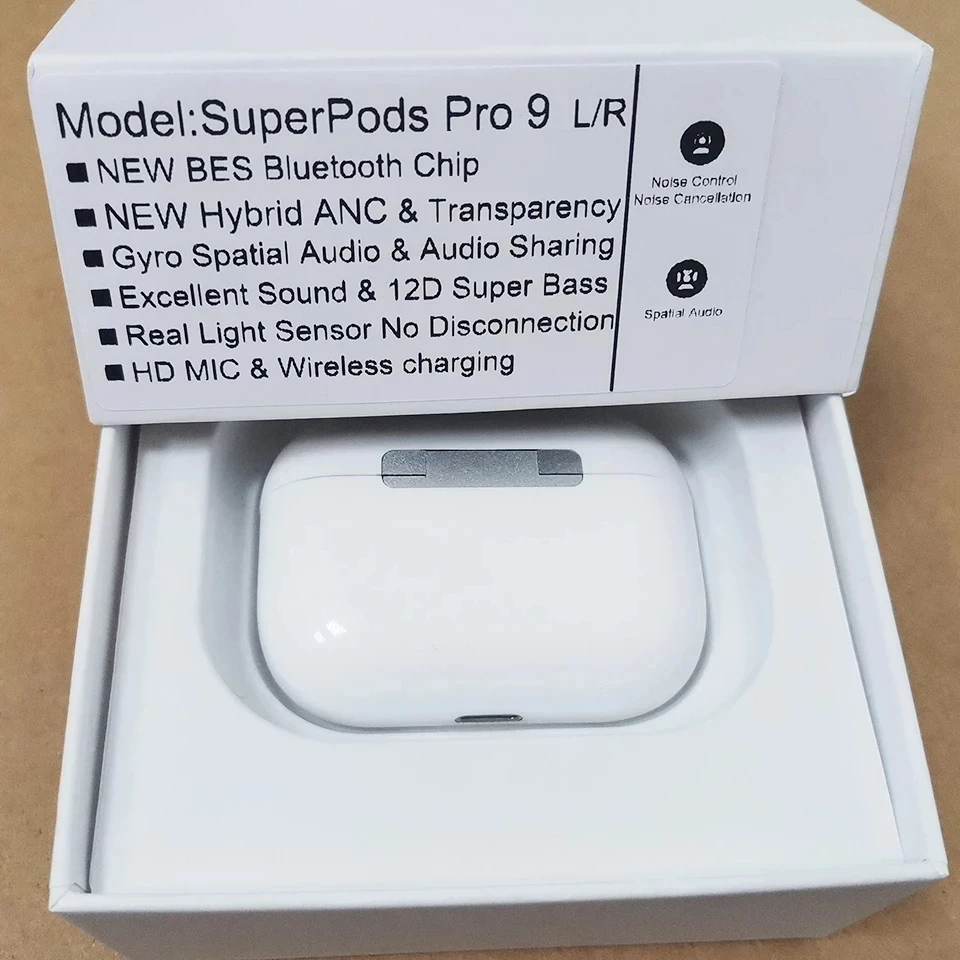 

TWS-наушники SuperPods Pro 9 с поддержкой Bluetooth, 45 дБ