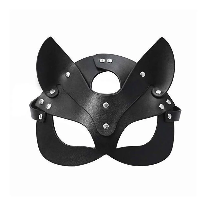 

Women Leather Masks Fox Masquerade Party Mask Animal Cosplay Halloween Costume Accessory Carnival Show Nightclub Sexy Dating
