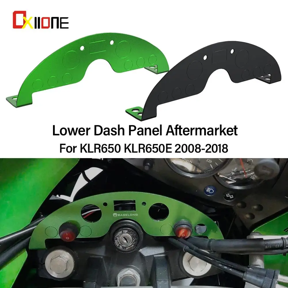 

Lower Dash Panel Motorcycle Accessories CNC For Kawasaki KLR650E KLR 650 2008 2009 2010 2011 2012 2013 2014 2015 2016 2017 2018