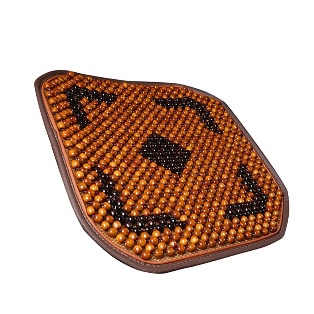 

Beaded Summer Breathable Cover Anti-slip Car Interior Chair Pad Cushion (Yellow)