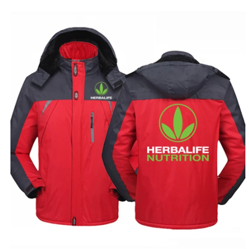 

2022 Winter Männer Frauen Herbalife Logo Jacke Windjacke Wasserdichte Warme Outdoor Paare Bergsteigen Verdicken Mäntel