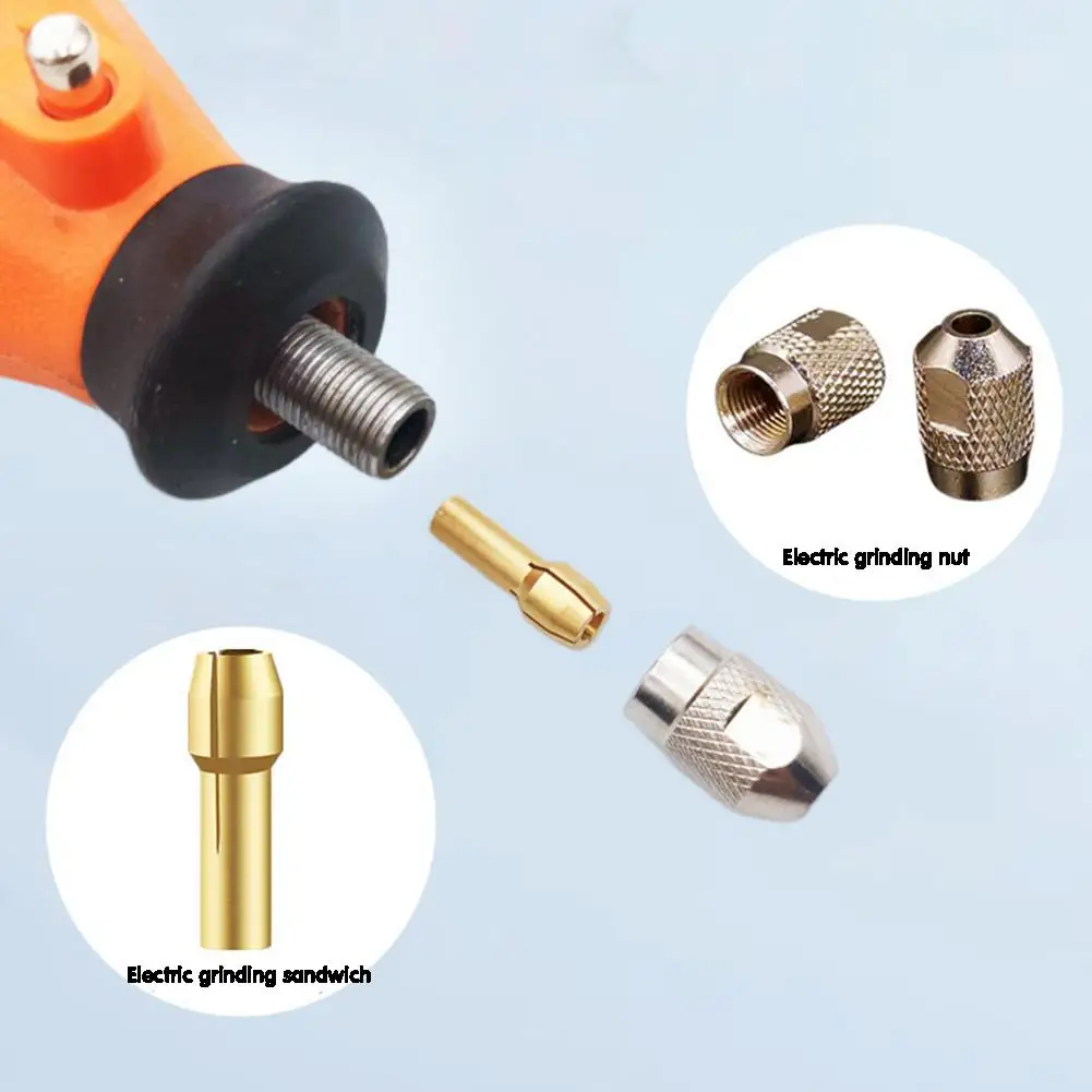 

11 шт./набор, патрон для дрели, хвостовик 4,3 мм, 0,5-3,2 мм