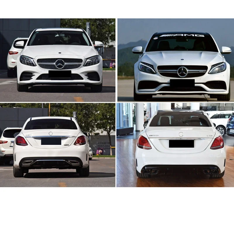 Передний бампер для Mercedes C-Class C200L модифицированный C63 AMG большое количество