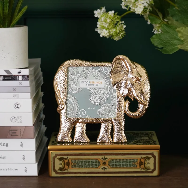 Домашняя Скандинавская модная металлическая фоторамка с животными элементами